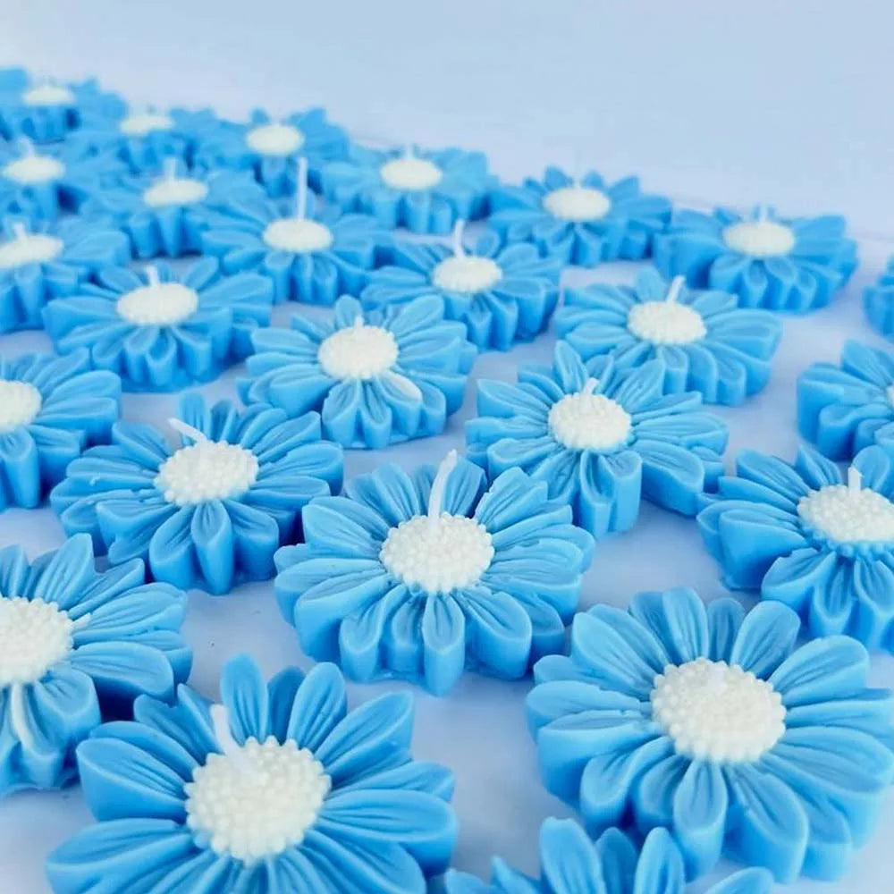 3D Daisy Peony Flower Silicone Mold – Candle Soap Resin