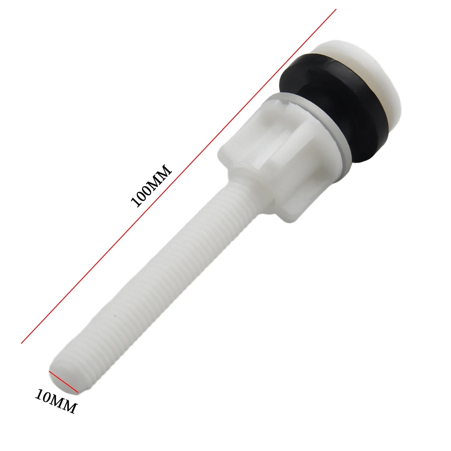 Plastic Toilet Seat Hinge Replacement Bolts – Universal 2-Piece Set