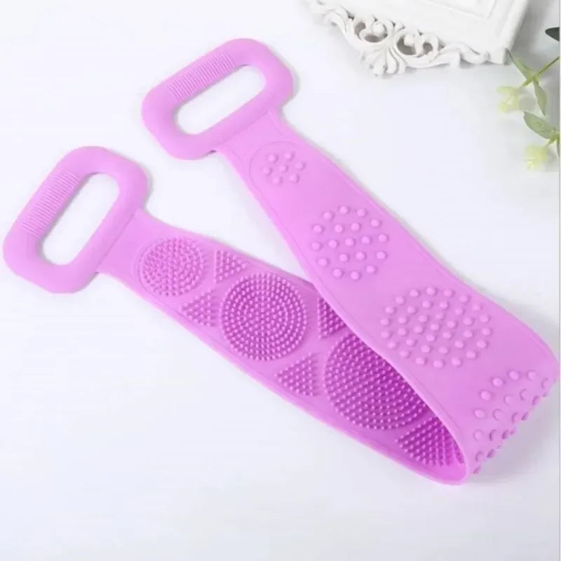 Silicone Back Scrubber – Double-Sided Exfoliating Bath Brush