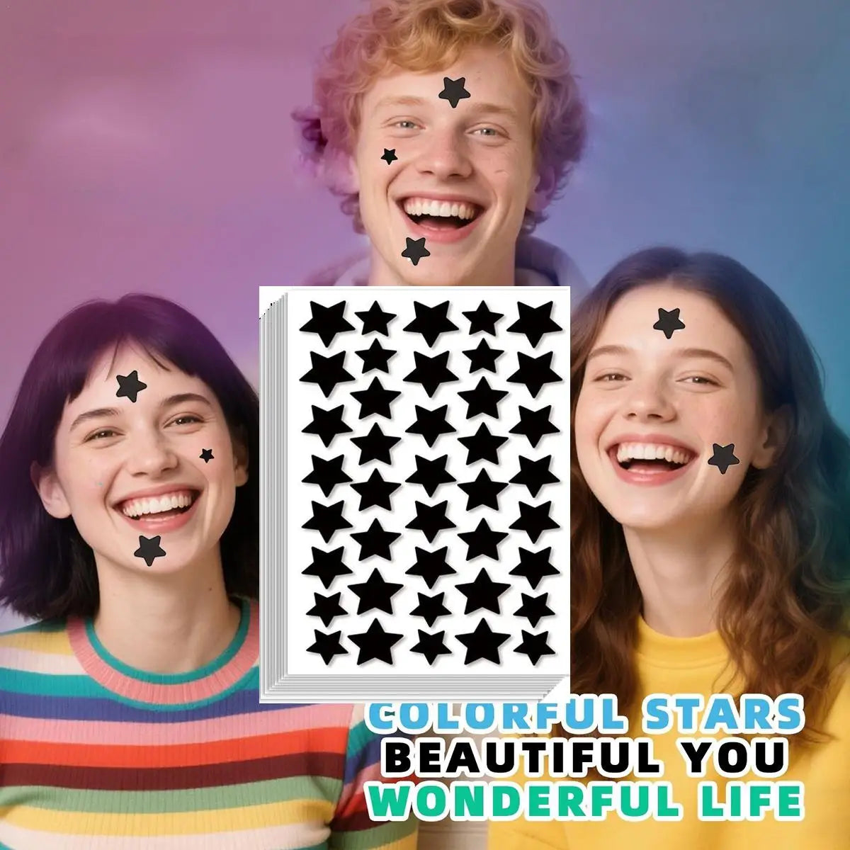 Jaysuing Black Star Hydrocolloid Acne Patches – 200 or 400 Count Pimple Popper Sticker Kit for Covering Zits & Blemishes Peaceful Pleasures Health and Wellness