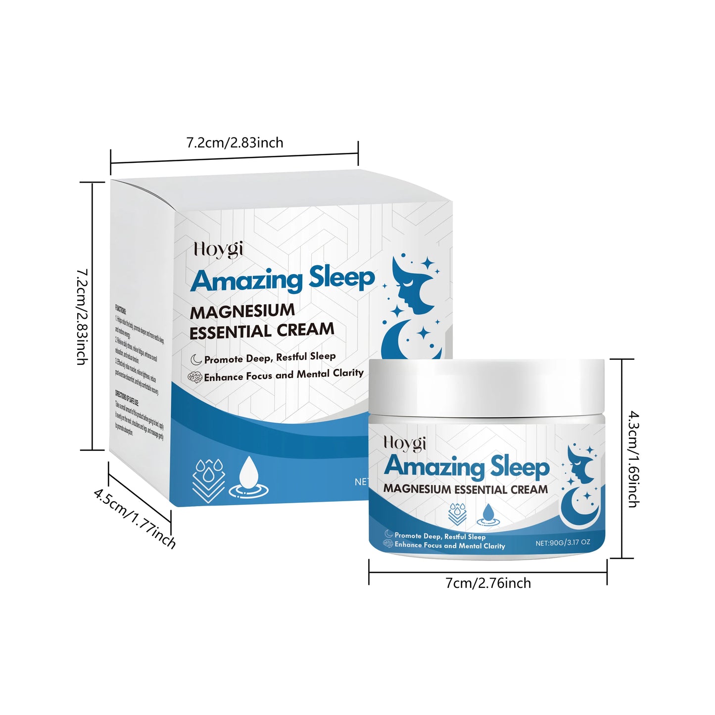 Magnesium Body Cream – Sleep Aid, Muscle Relief & Hydration