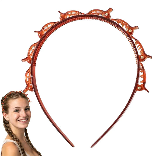 Women's Headband with Clips – Twist, Plait & Bang Styling Hoop Clip Headband Oasis Select