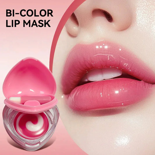 Luckgo Heart Double Color Lip Mask – Pink Tint & Hydration Lip Mask Peaceful Pleasures Health and Wellness