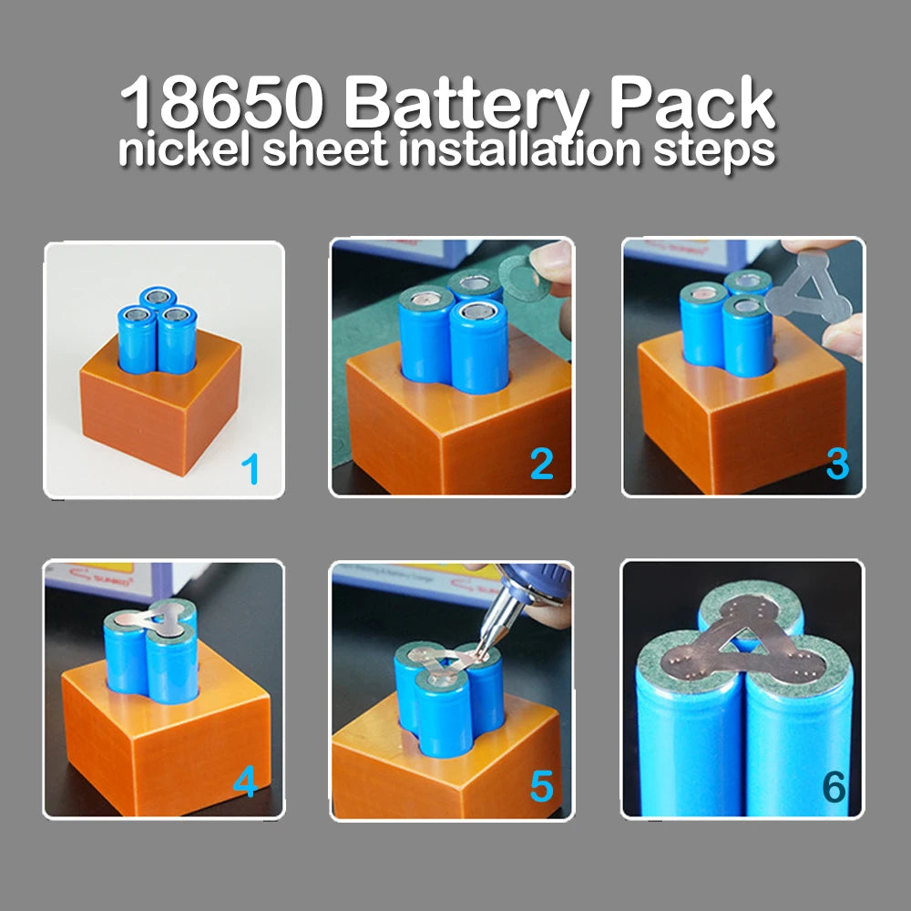 30pcs/pack Nickel Tape Strip For 18650 Battery 0.12mm Thickness Nickel Sheets Spot Welding Nickle Plated Connector Welding Nicke Peaceful Pleasures Health and Wellness