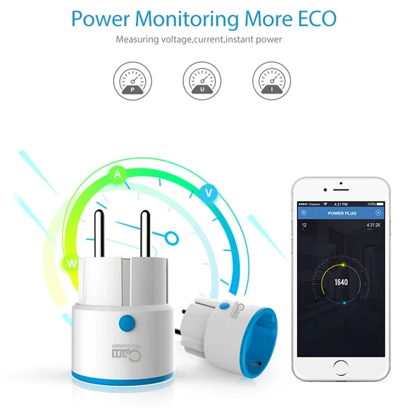 Timethinke Coolcam Z WAVE PLUS EU Plug Smart Power Socket Home Automation Alarm Smart Home System ZWave 868.4MHz Video Frequency Peaceful Pleasures Health and Wellness