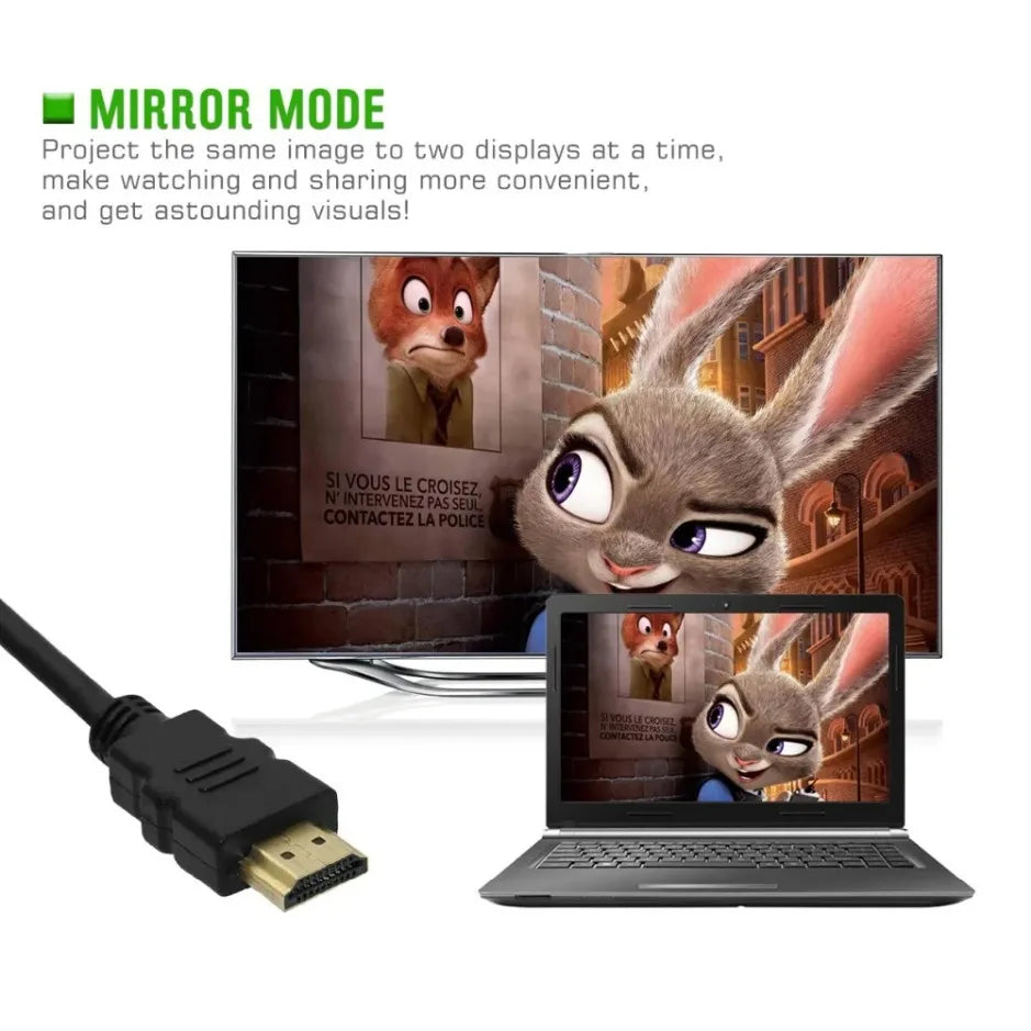 Gold Plated HDMI 1.4 Cable – 4K 1080P 3D for HDTV Splitter