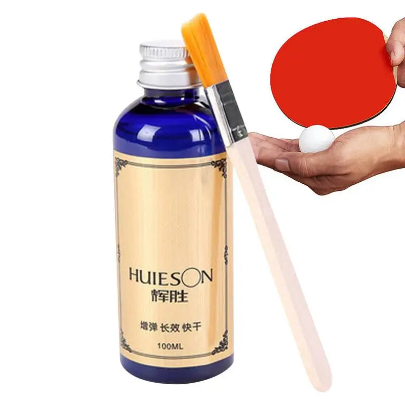 PingPong Racket Table Rubber Tennis Glue For School Office Accessories Professional 100ml Super Liquid Speed With Special Brush Peaceful Pleasures Health and Wellness