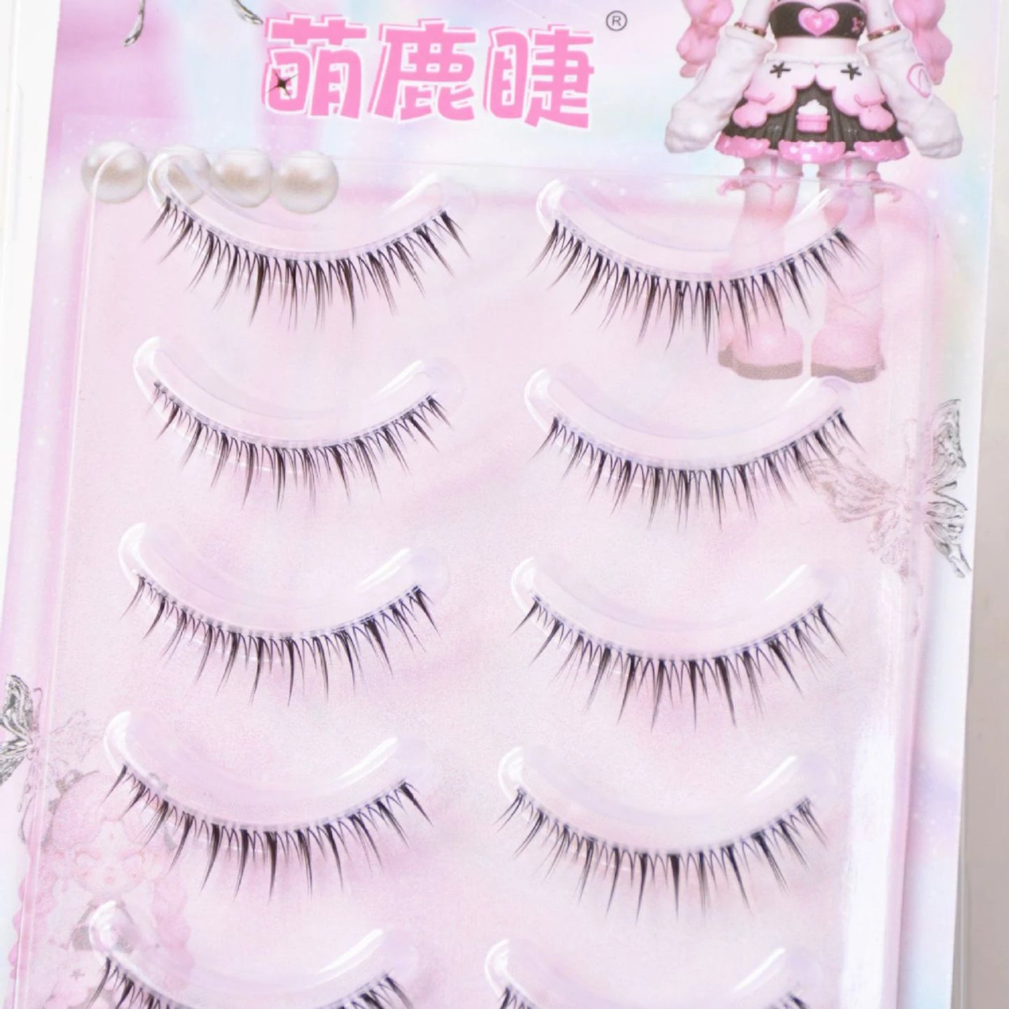 Natural Wispy Cat Eye False Lashes – 3D Strip Lashes 5 Pairs