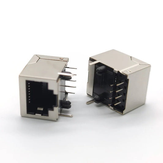 50 Pcs RJ45 8P8C 18*13mm Modular Network PCB Jack 8P LAN Adapter Connector Peaceful Pleasures Health and Wellness Default Title
