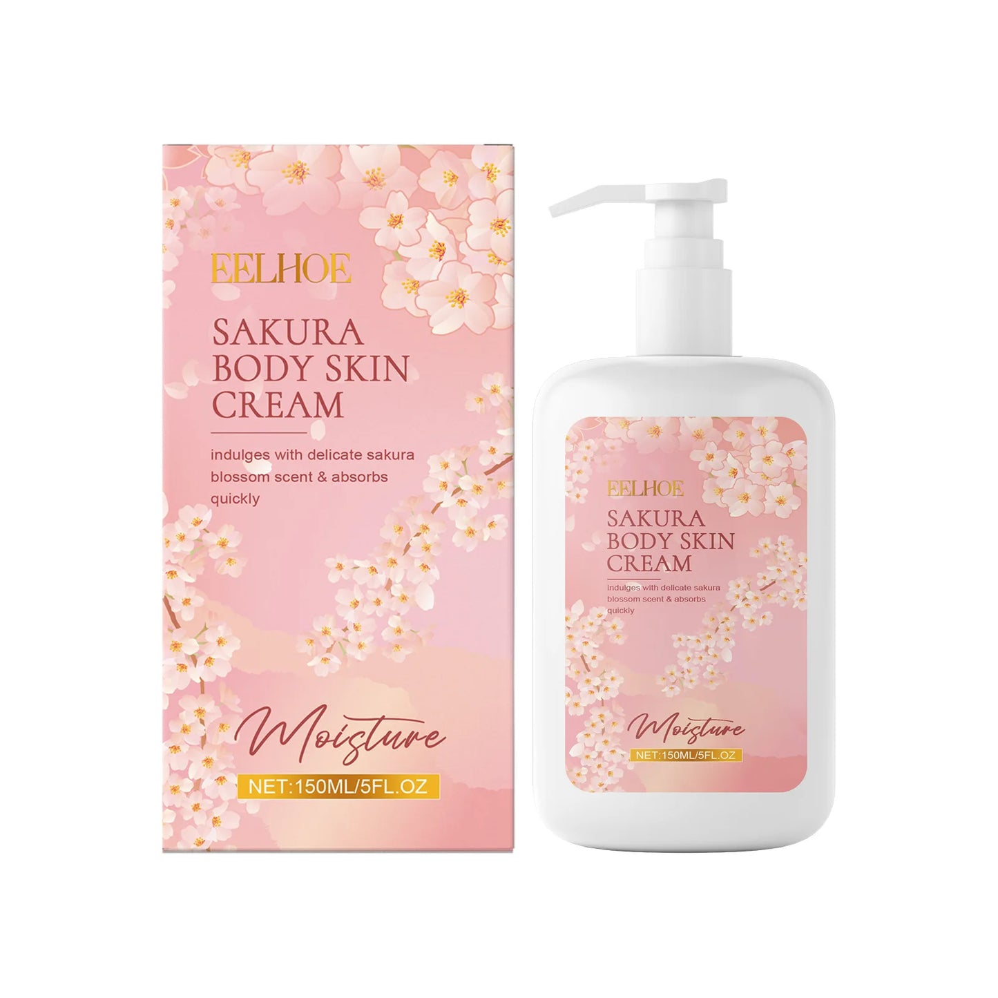 EELHOE Sakura Body Care Set – Shower Gel, Lotion & Body Spray