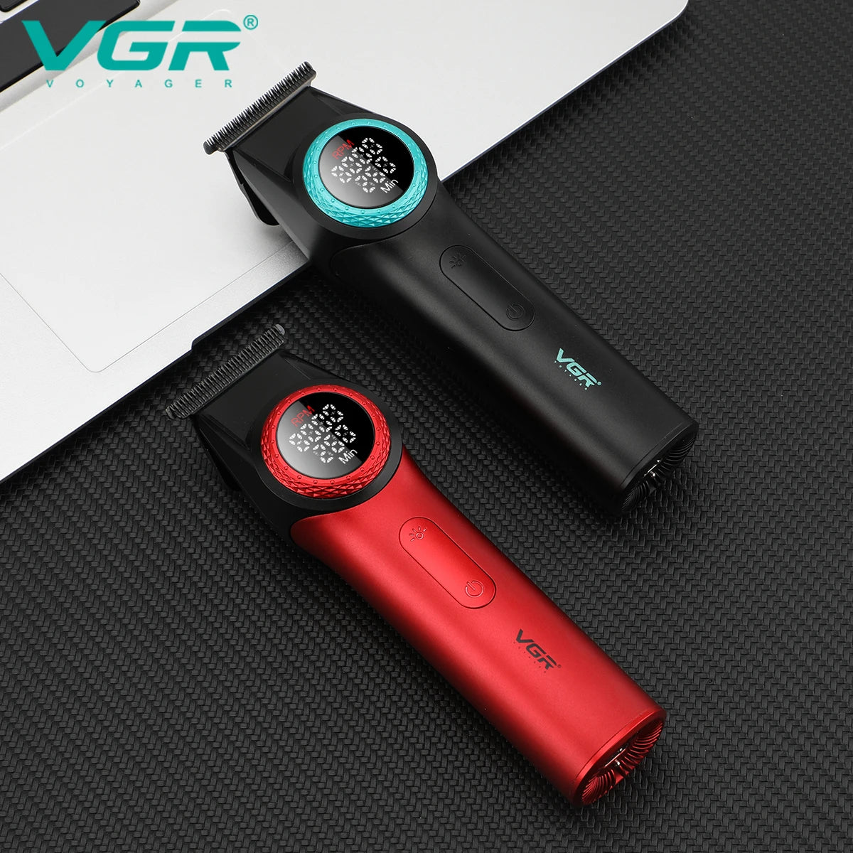 VGR Hair Trimmer Professional USB Hair Clipper Rechargeable Cordless Haircut LED DISPLAY Electric BLDC Motor Trimmer for V-977 Peaceful Pleasures Health and Wellness