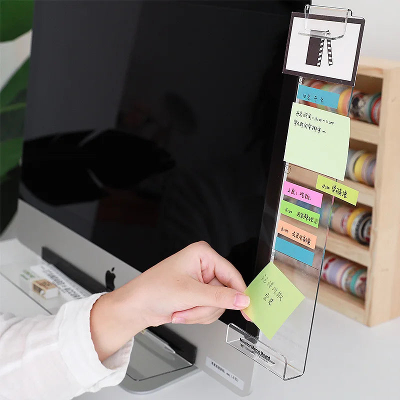 Bview Art Computer Monitor Work Memo Sticky Label Board Office Desk