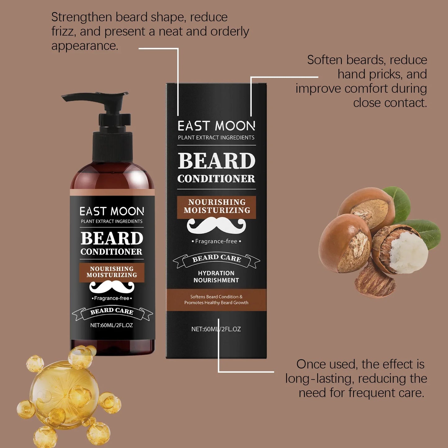 Men's Beard Nourishing Cream – Moisturizing & Softening 60ml