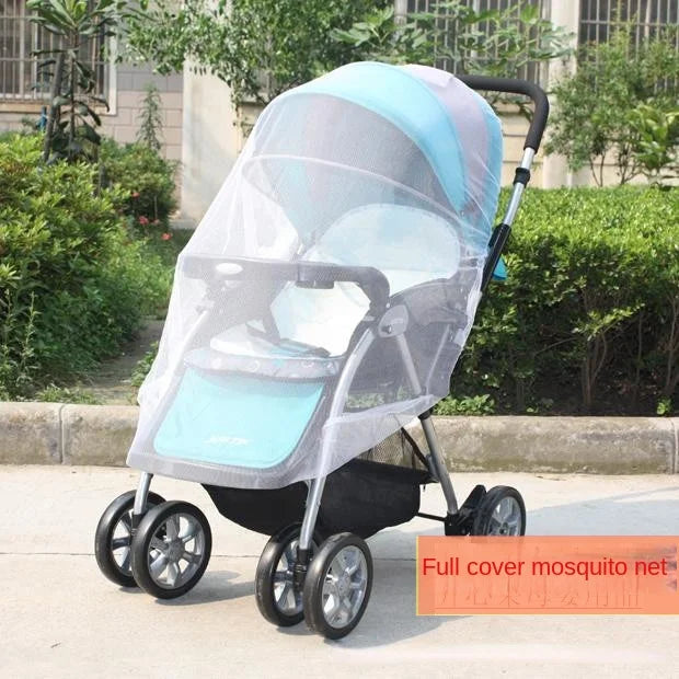 Baby Stroller Mosquito Net Encrypted Mesh Full Cover Insect Protection Breathable Adjustable Mosquito Net for Stroller Car Seat Peaceful Pleasures Health and Wellness encryption 150cm