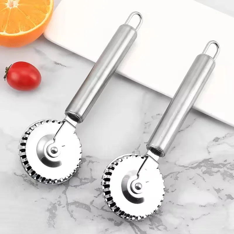 Stainless Steel Ravioli Cutter & Pastry Crimping Wheel
