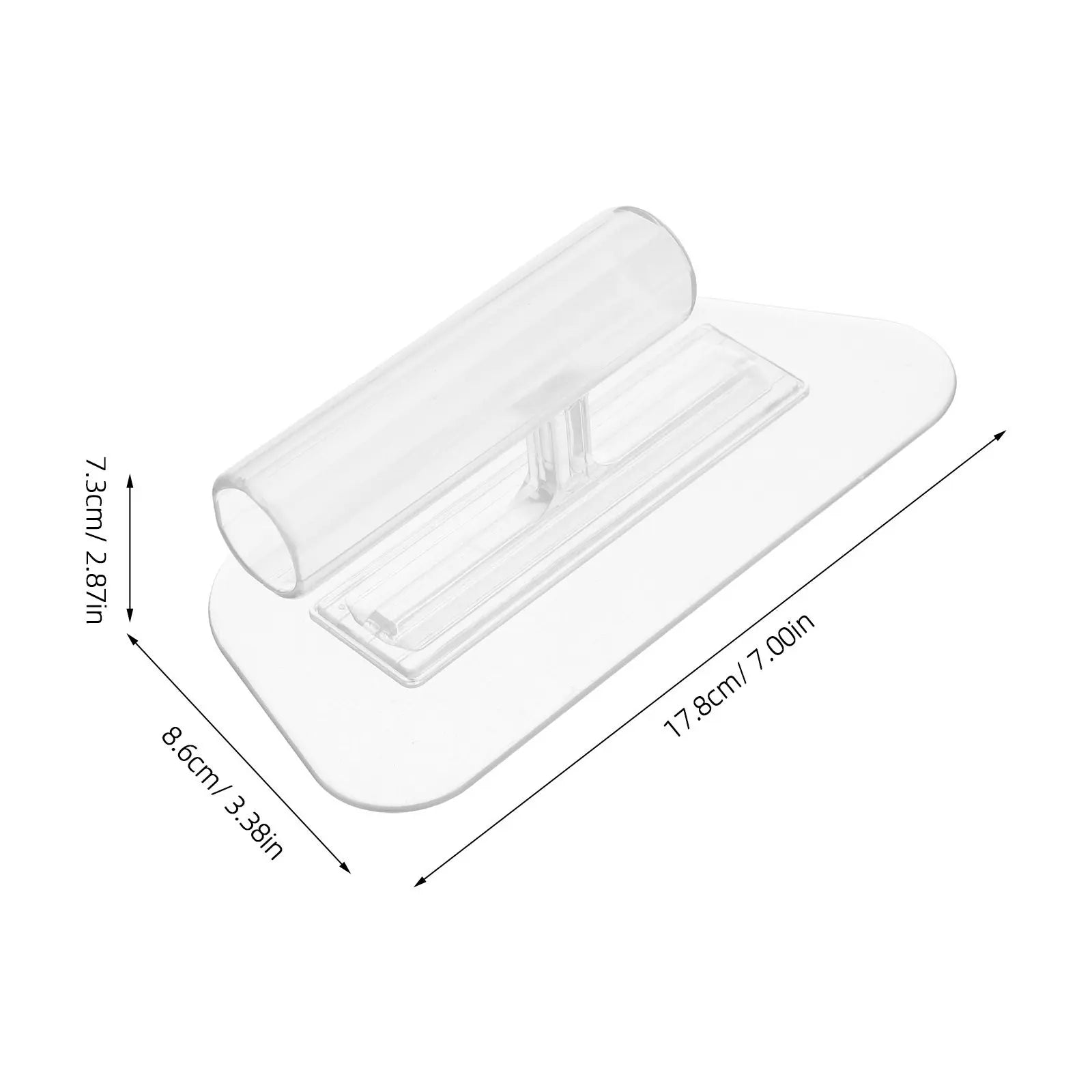 Transparent Polygonal Artistic Plastering Trowel for Wall Ceiling Textures Patterns Smooth Finishing Lightweight Portable Easy Peaceful Pleasures Health and Wellness