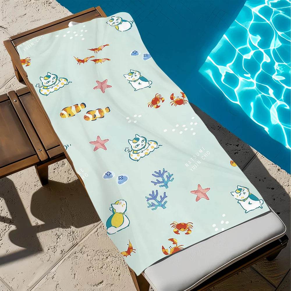 Nyanko-Sensei Natsume's Book of Friends Quick-Dry Beach Towel