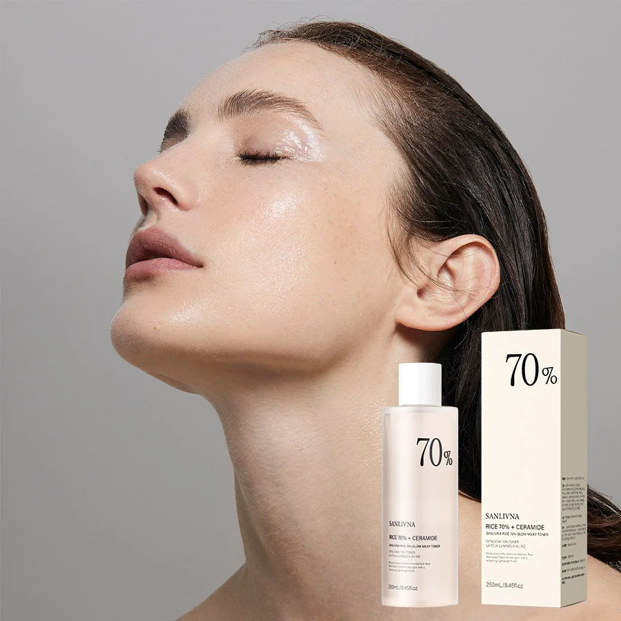 SANENDI Rice Toner Set – 70% Rice Extract & Niacinamide Serum
