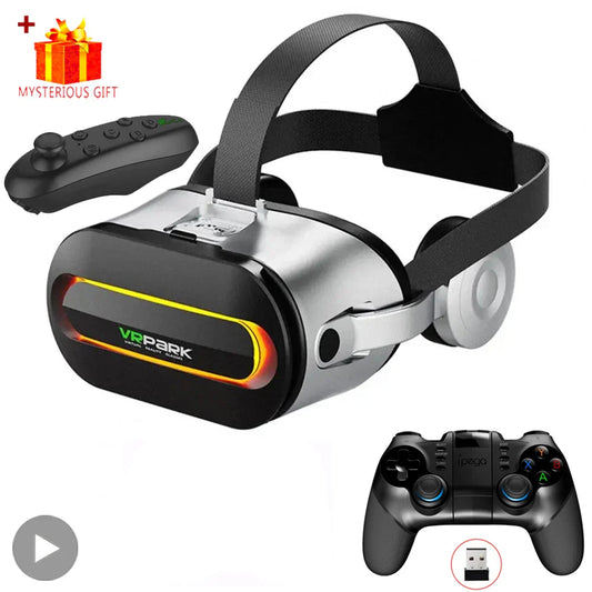 VRPARK J60 3D VR Headset Bluetooth 5.0 – 110° FOV & Headphones VR Headset Oasis Select