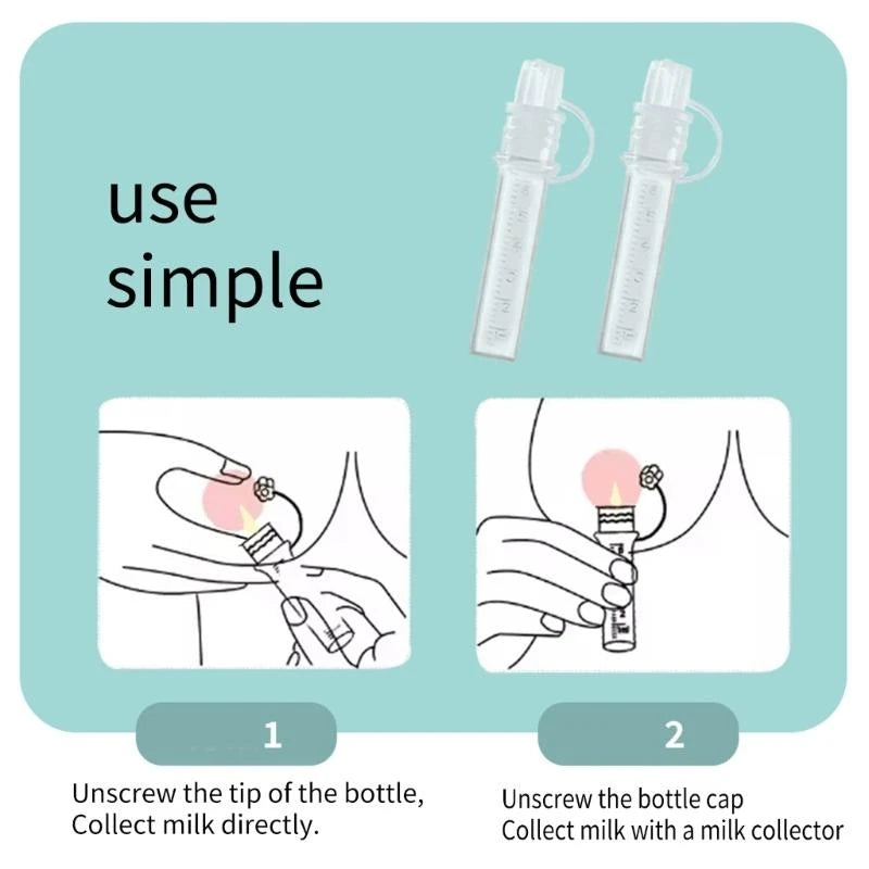 6-Piece Silicone Colostrum Collector Set | 6mL Storage Tubes
