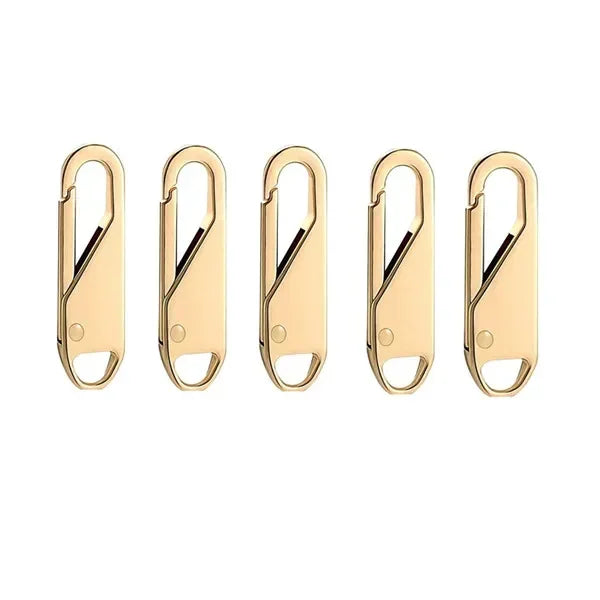 5-Pack Universal Metal Zipper Repair Kit – Size 5 Sliders