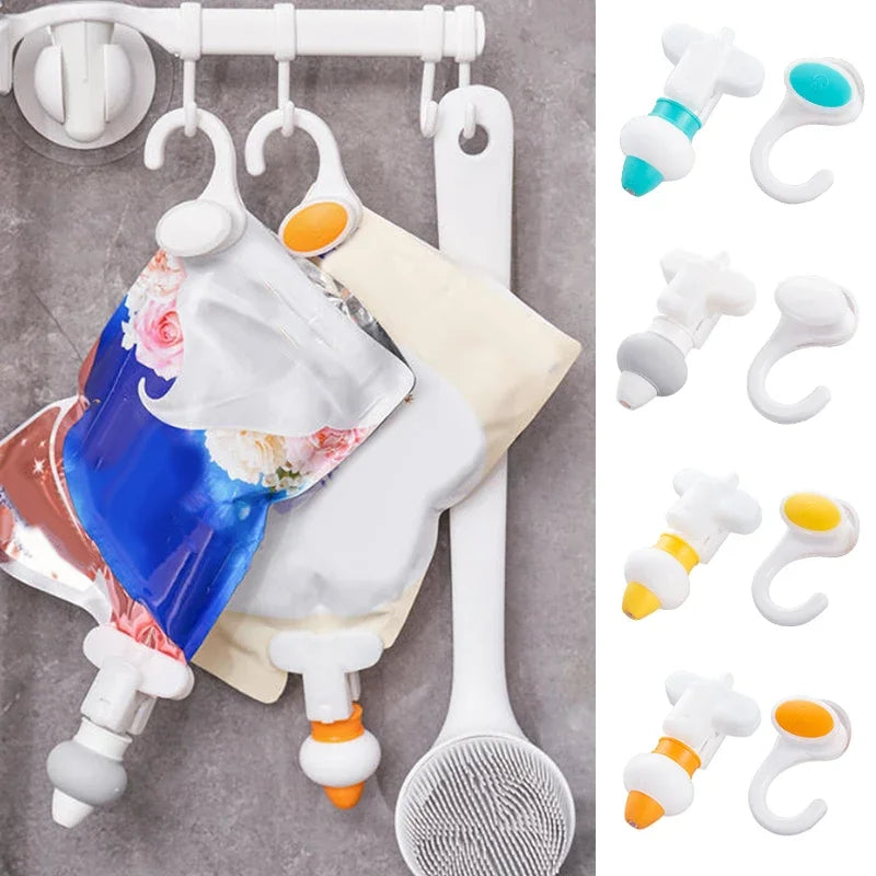 Silicone Hanging Shower Dispenser with Hook – Refillable Shower Soap Dispenser Peaceful Pleasures Health and Wellness