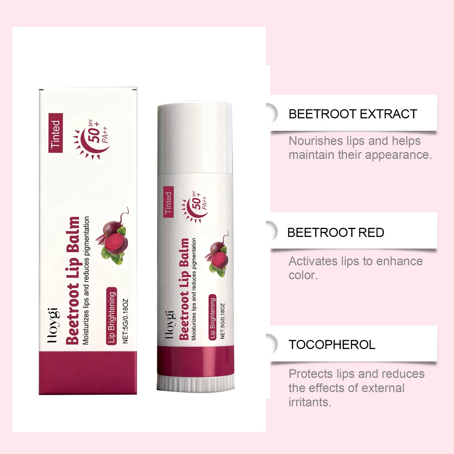 SPF 50+ Lip Balm | Kojic Acid, Ceramide & Beetroot Peaceful Pleasures Health and Wellness