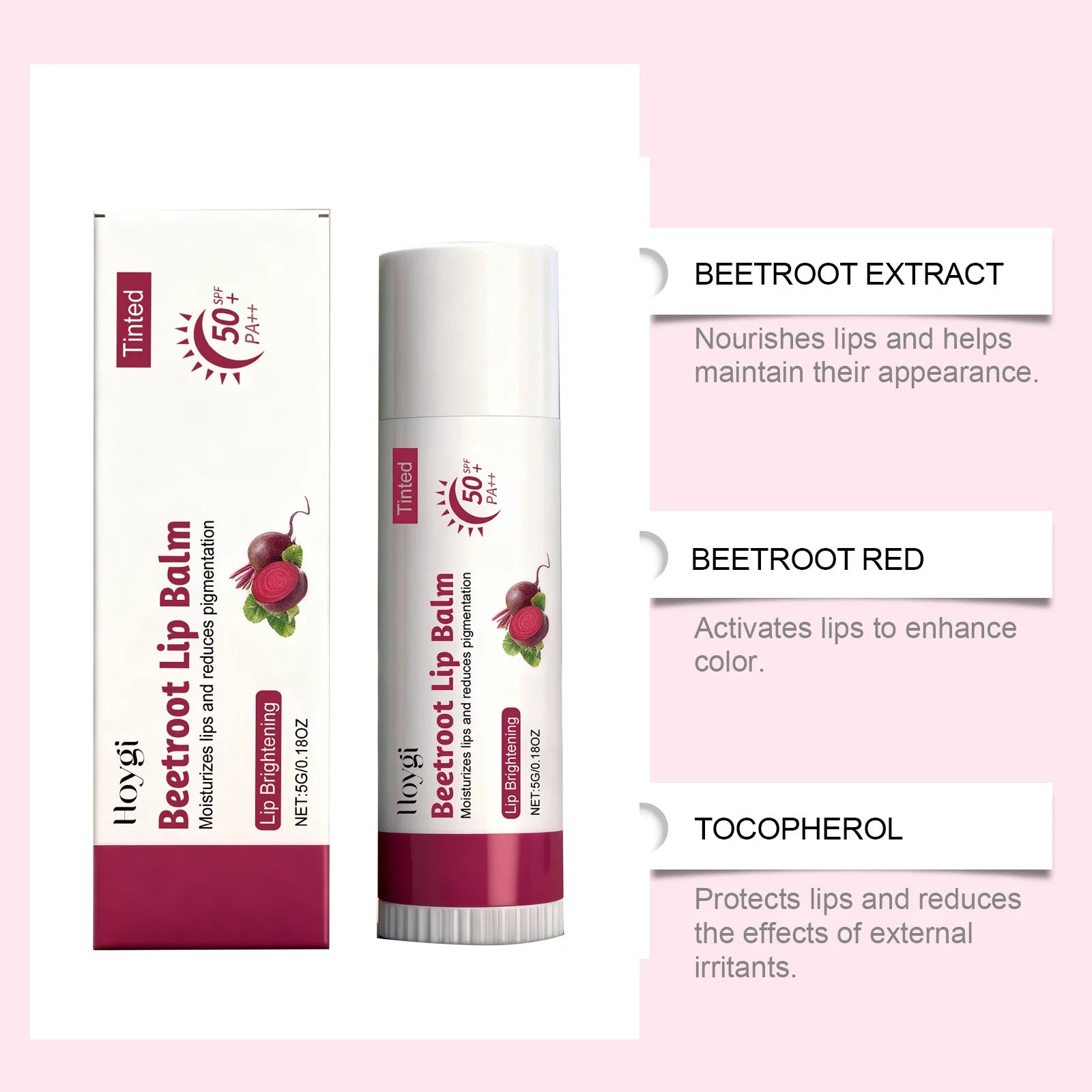 SPF 50+ Lip Balm | Kojic Acid, Ceramide & Beetroot Peaceful Pleasures Health and Wellness