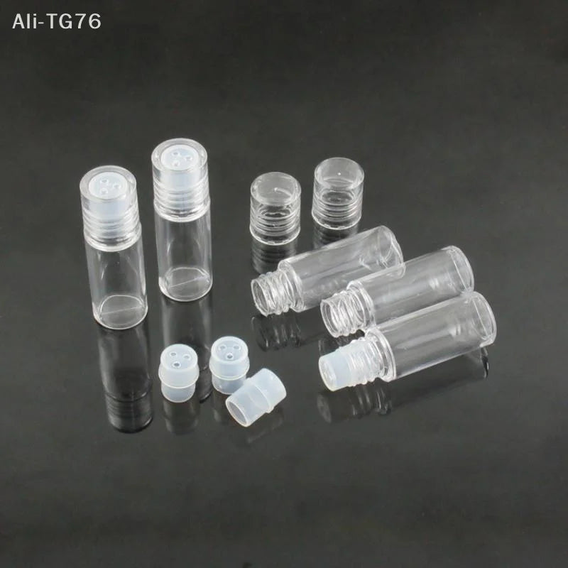 5-Pack 3ml Refillable Loose Powder Containers with Sifter Lids