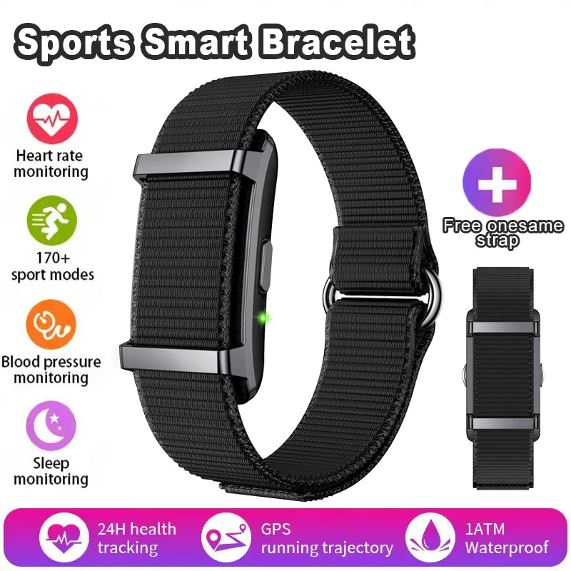NEW No Screen Men's Wrist Smartwatch Sports Outdoor Fitness Health Monitor 1ATM Waterproof Smart Watches For Woman Andriod 2026 Peaceful Pleasures Health and Wellness Black