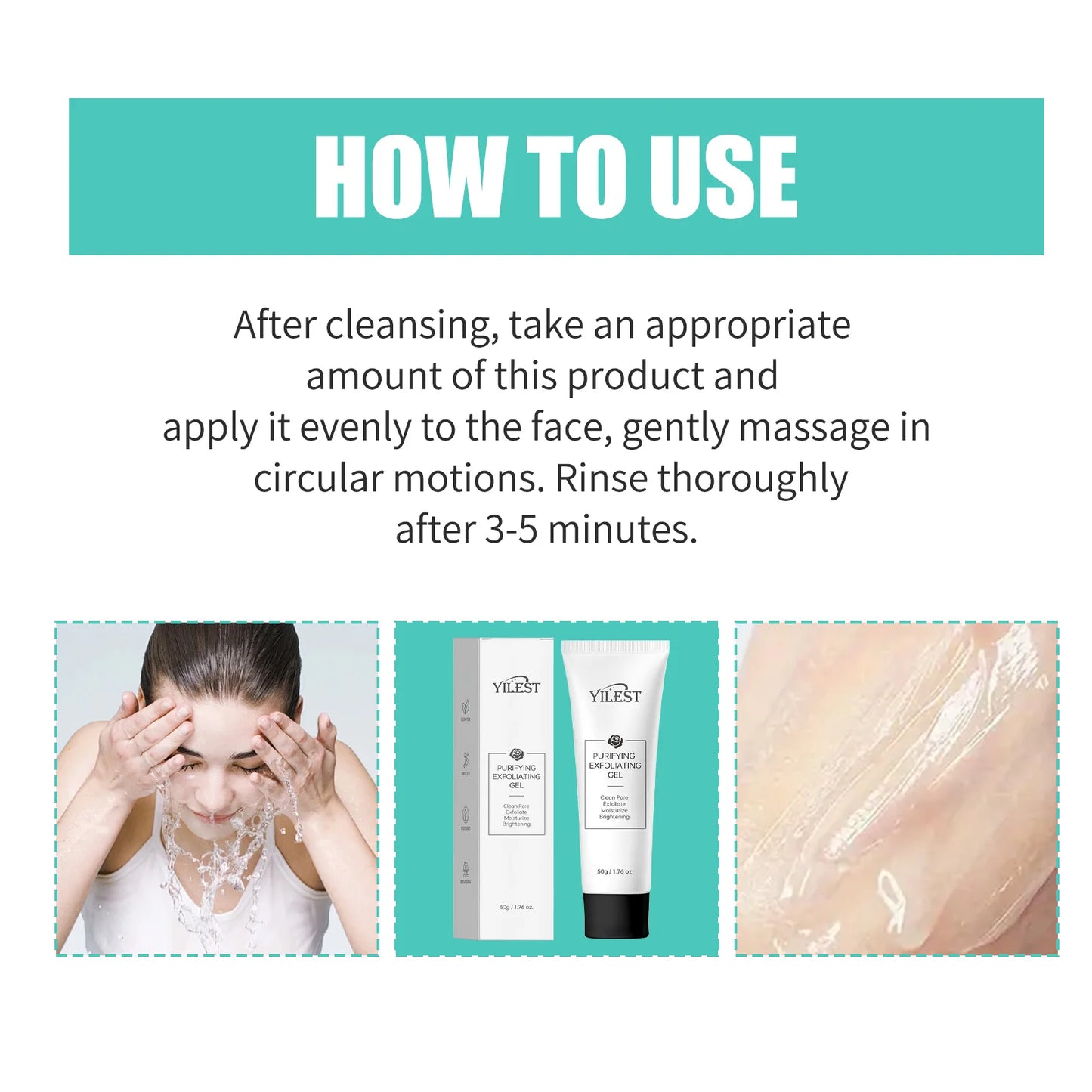 Purifying Exfoliating Gel 50g | Face & Body Scrub, All Skin Types