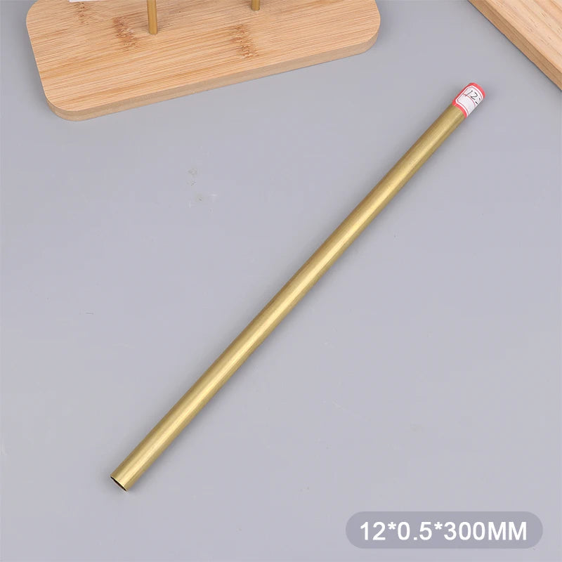 Brass Tube Dia 2/3/4/5/6/7/8/9/10/11/12/13/14/15mm Length 300mm 0.5mm Wall Brass Pipe Modelmaking Rod Cutting Tool Replacement Peaceful Pleasures Health and Wellness 12mm