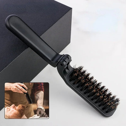 NEW Boar Bristle Hair Comb Natural Sandalwood Comb for Beard Fold Pocket Comb Hair Brush Beard Brush for Men Peaceful Pleasures Health and Wellness