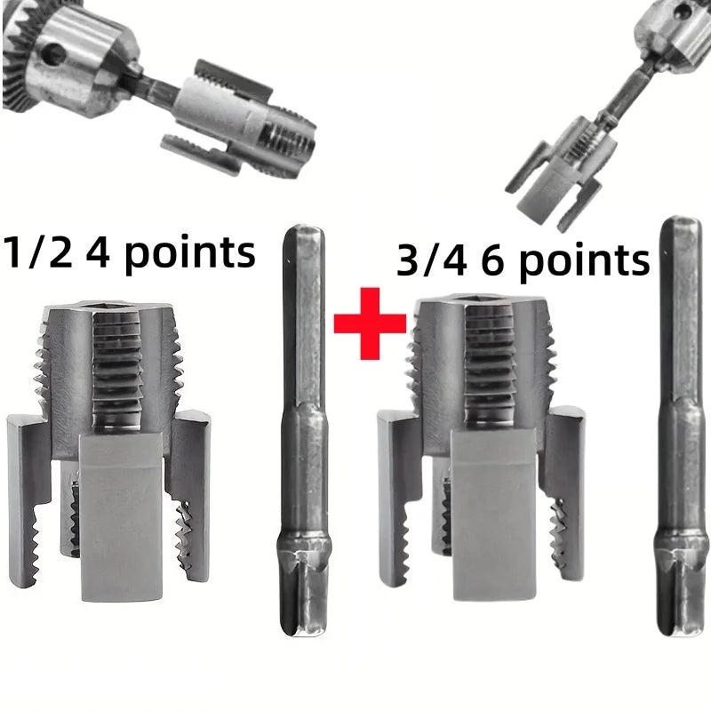 1/2" & 3/4" PPR Water Pipe Tap | Alloy Steel Anti-Corrosion Peaceful Pleasures Health and Wellness 4 points6point 2pcs