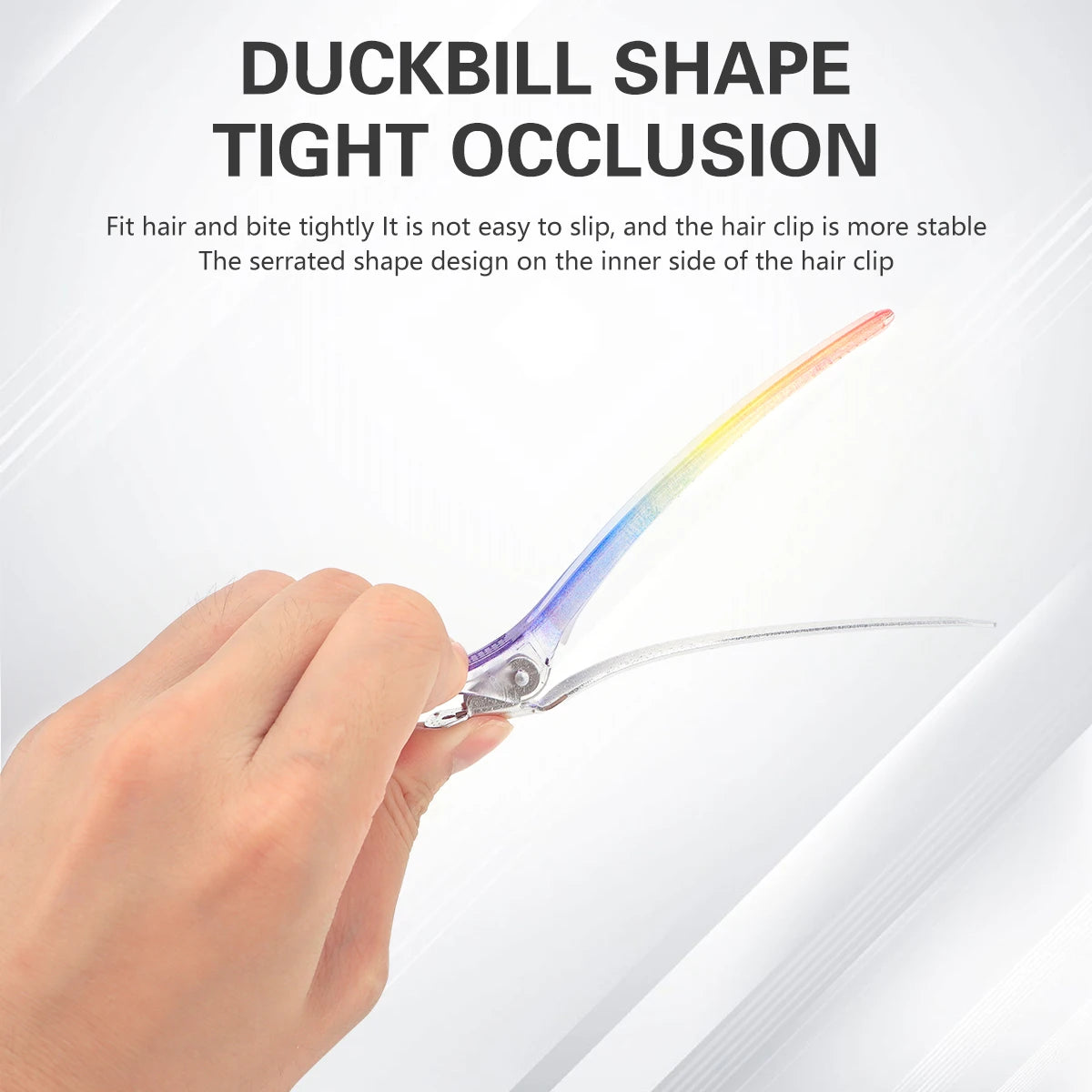 4Pcs Rainbow Hairdressing Clips Barber Hair Layered Accessories Plastic Barbershop Hairpin Clamps Claws Salon Home Styling Tools Peaceful Pleasures Health and Wellness