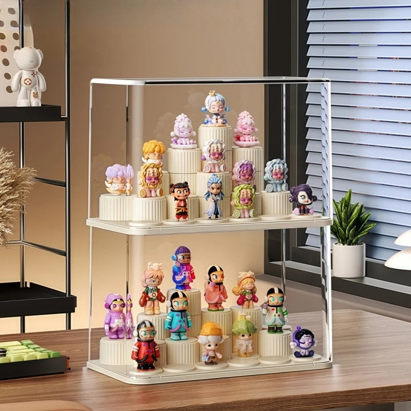 Transparent Acrylic Blind Box Display Rack – Dustproof Desktop