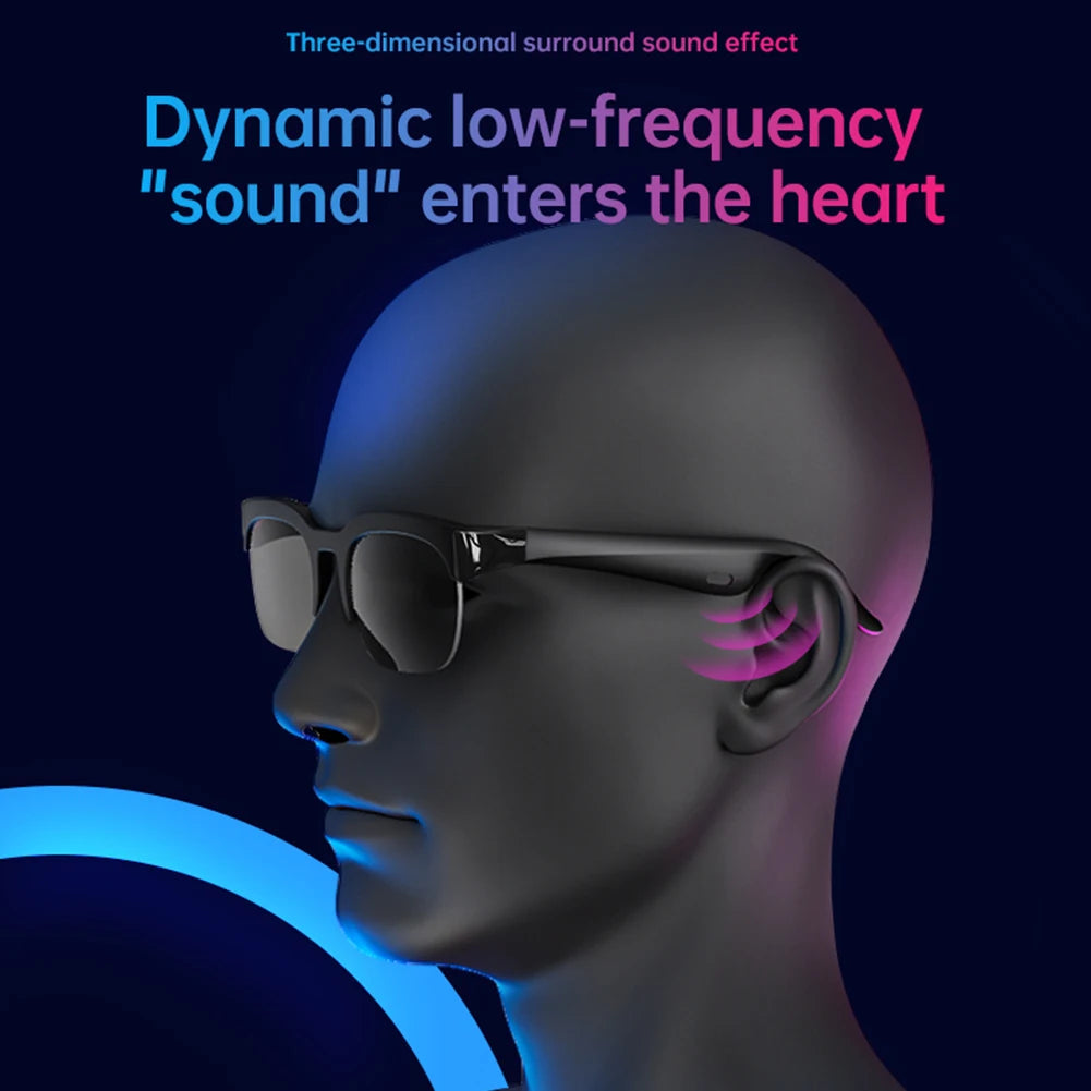 Smart BT Sunglasses – AI Translator, Music & Calls, UV Shield Peaceful Pleasures Health and Wellness