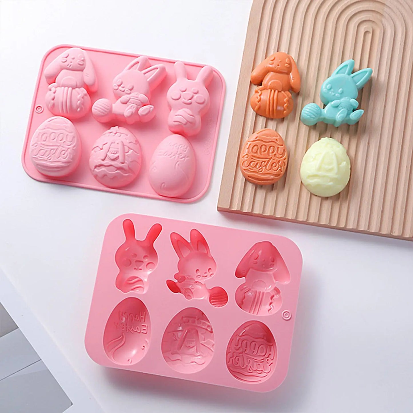Easter Silicone Mold – Bunny & Egg Chocolate Candy Baking Mold