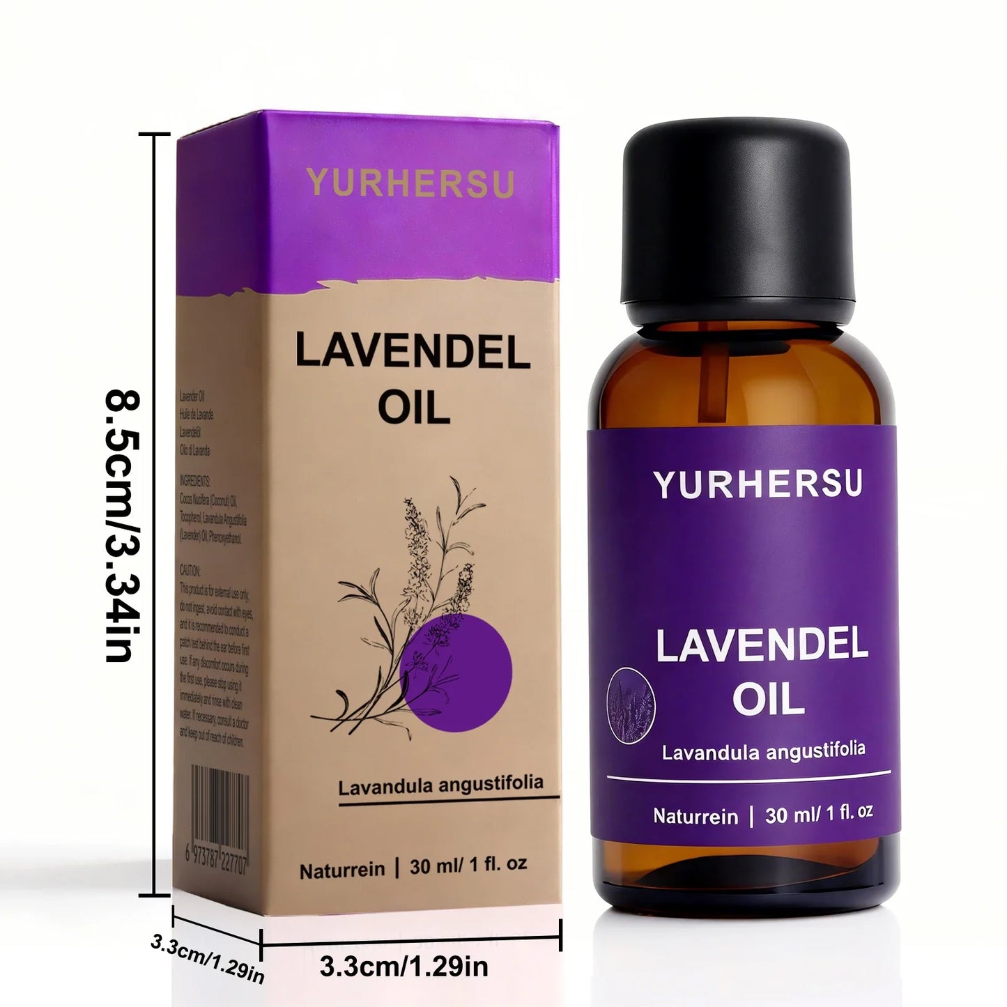 Pure Lavender Essential Oil 30ml – Skin, Hair & Aromatherapy