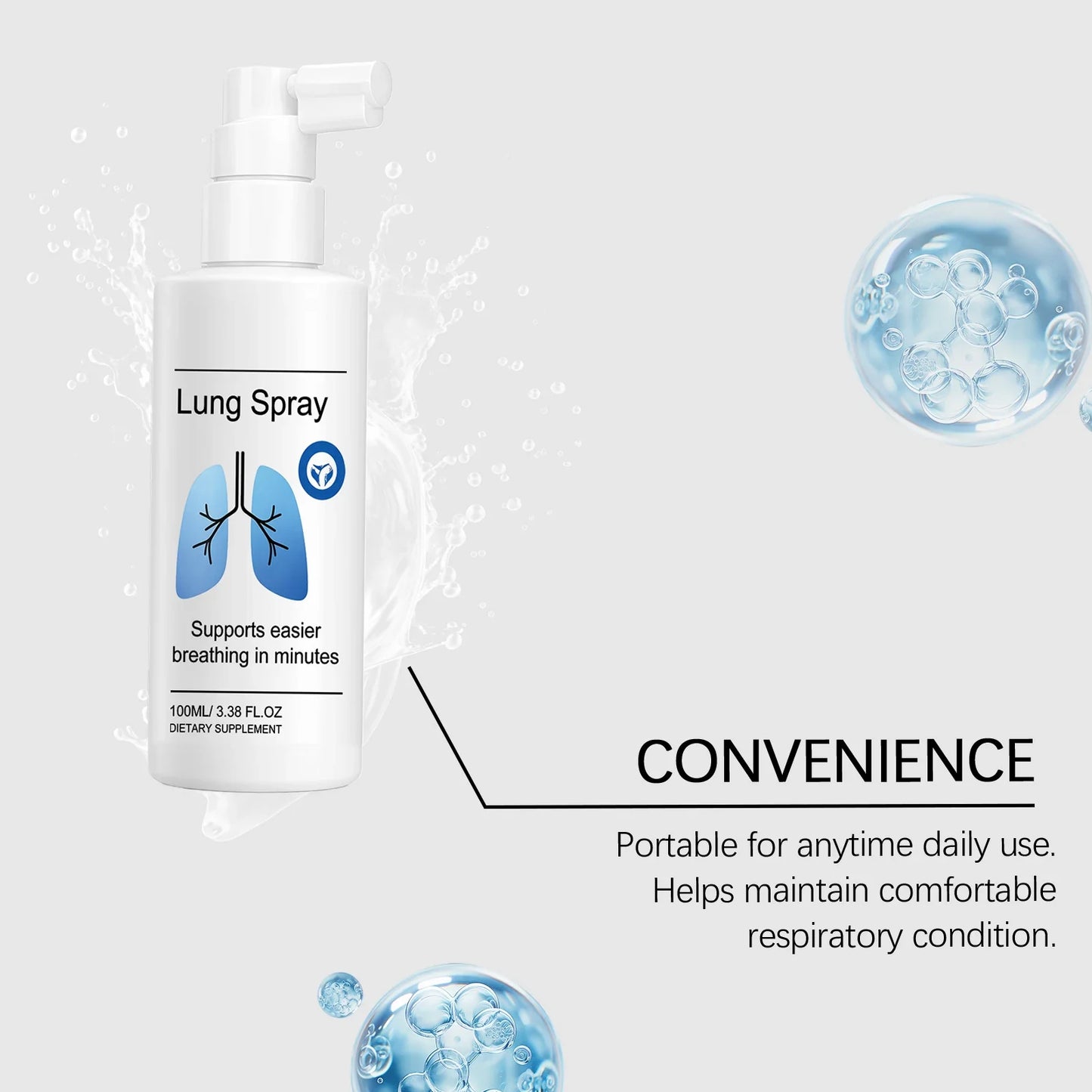 Organic Herbal Throat & Respiratory Mist Spray 100ml