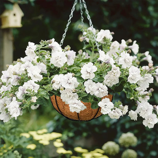 100% Natural Coconut Fiber Liners for Hanging Baskets & Planters Peaceful Pleasures Health and Wellness