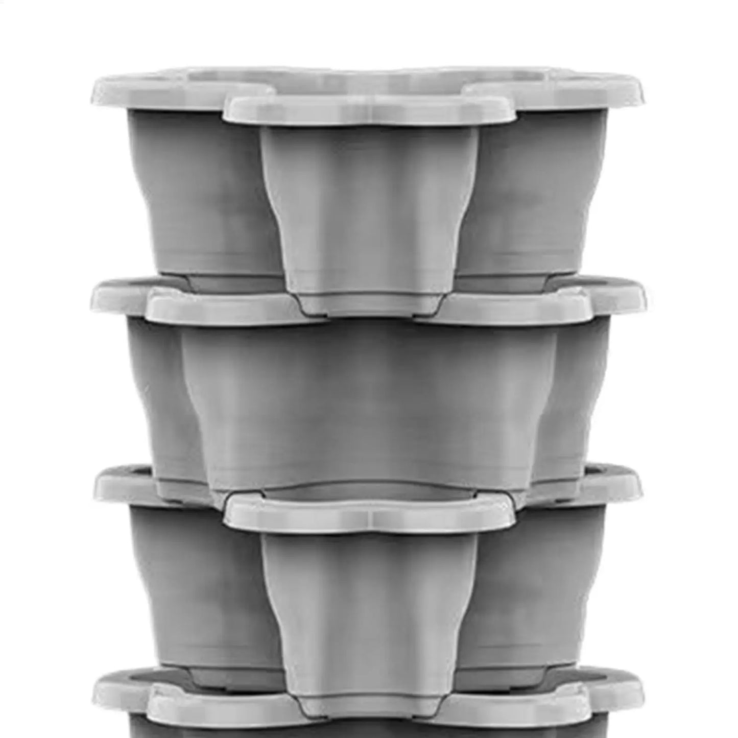 Stackable Vertical Planter 4/5/6-Tier with Wheels | Garden Tower