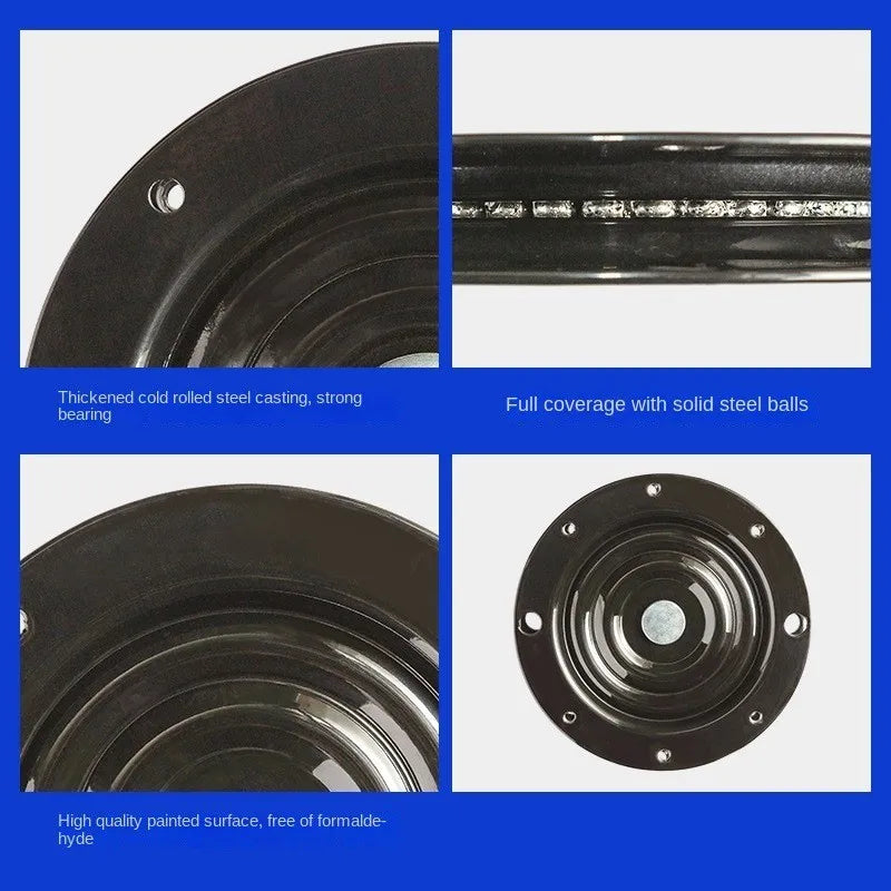 6-Inch 360° Metal Swivel Plate Rotating Turntable Bearing Stand