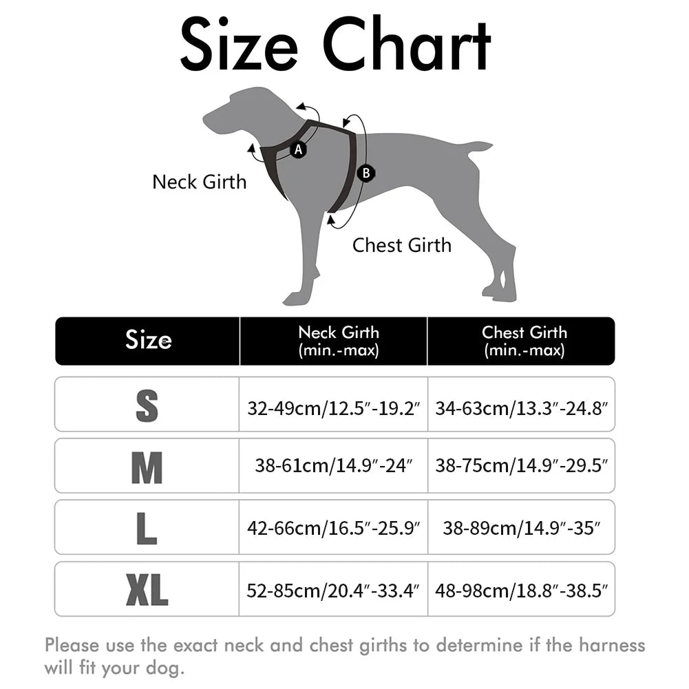 Dog Harness No-Pull Service Vest with Reflective Adjustable Soft Padded Comfortable for Outdoor Easy Walking No Choke for Pets Peaceful Pleasures Health and Wellness
