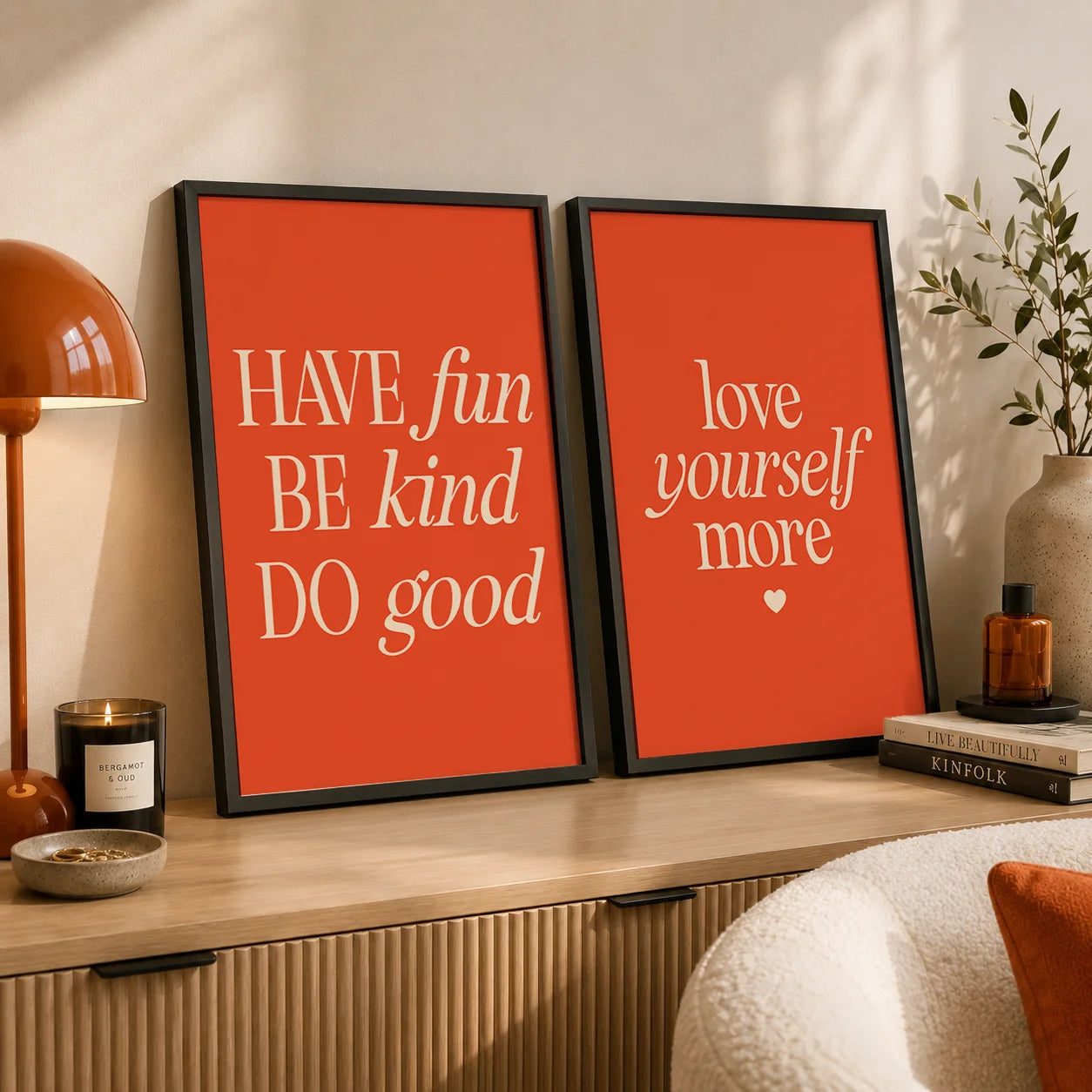 Nordic Inspirational Quote Canvas Wall Art | Minimalist Poster Canvas Wall Art Peaceful Pleasures Health and Wellness