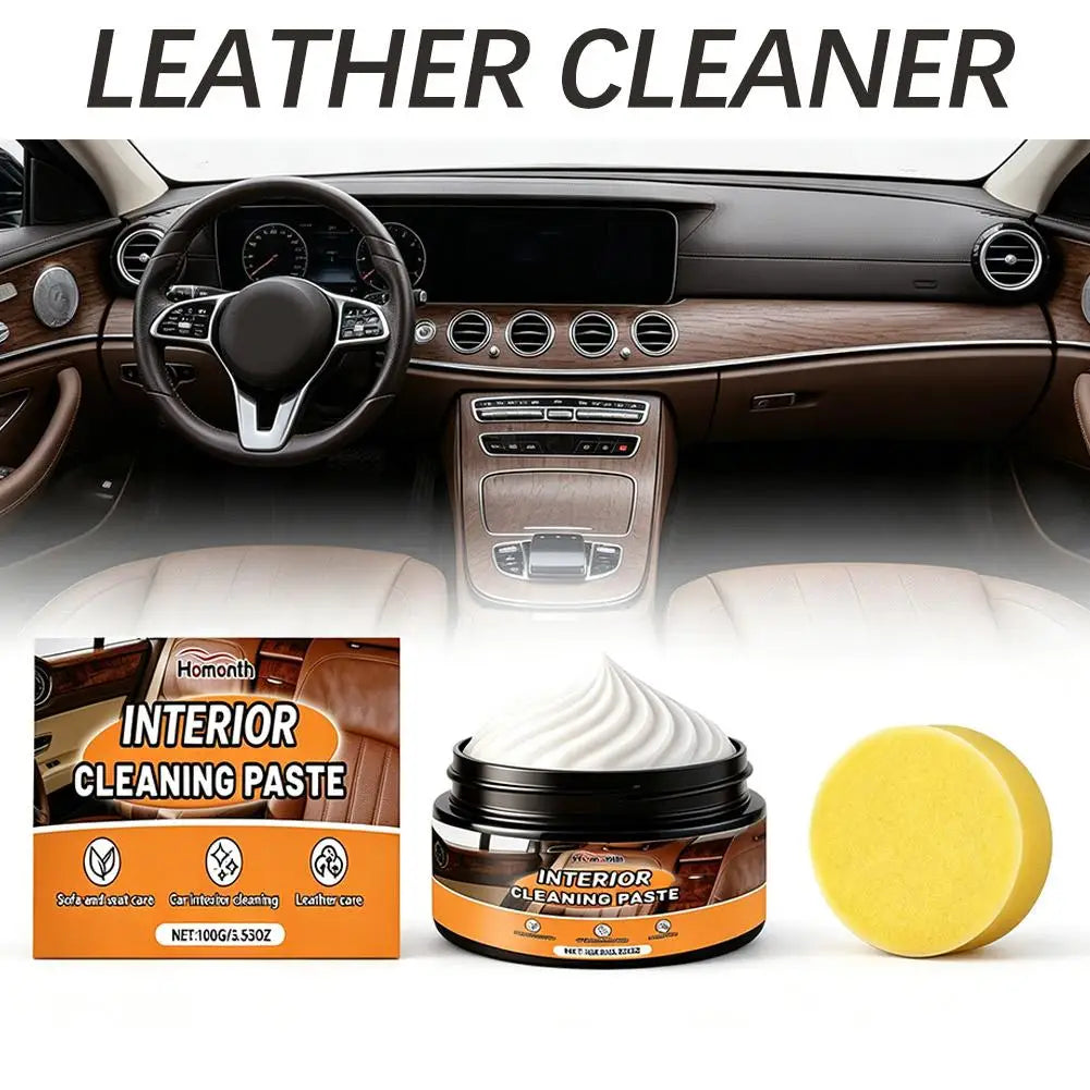 Multifunctional Leather Care Maintenance Oil Cleaning Cream for Car Interior Leather Seat Sofa Bag Shoes Jacket Care Polishing/v Peaceful Pleasures Health and Wellness