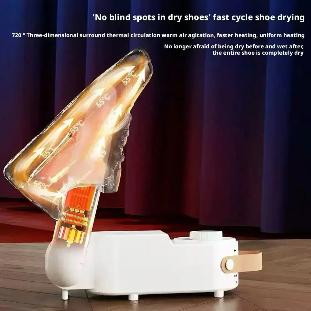 Shoe Dryer Smart Timed Home Use Constant Temperature Dehumidifier Portable Foldable Shoe Dryer Eliminates Odor Handy Shoe Heater Peaceful Pleasures Health and Wellness
