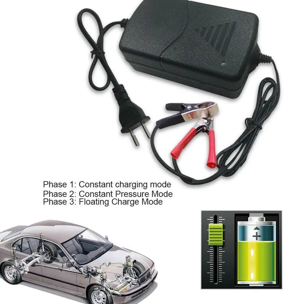 12V Motorcycle Charger for AGM Batteries with Indicator Peaceful Pleasures Health and Wellness
