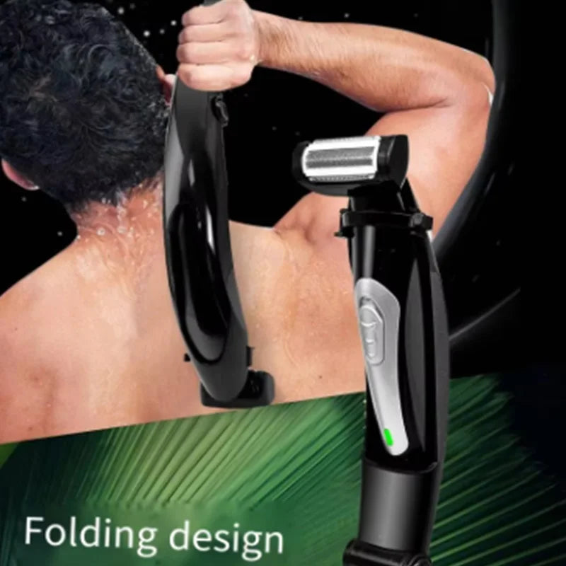 Long-handled body hair shaving knife, men's back shaving knife, grooming tool for removing and trimming body hair. Peaceful Pleasures Health and Wellness