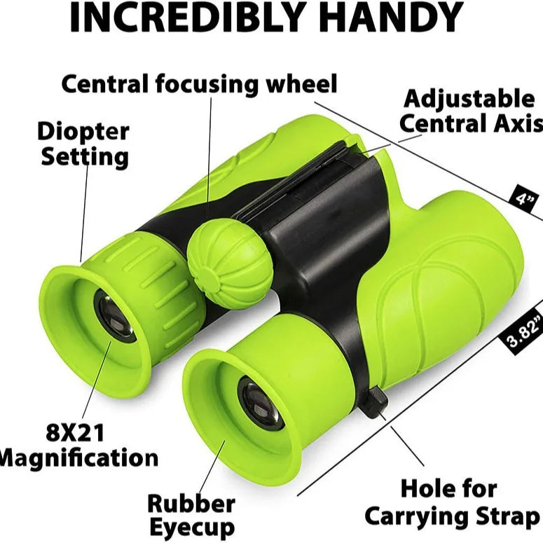 8X21Mm Kid Binocular Telescopes Children Educational Folding Telescope Outdoor Bird Watching Optics Telescope for Camping Peaceful Pleasures Health and Wellness